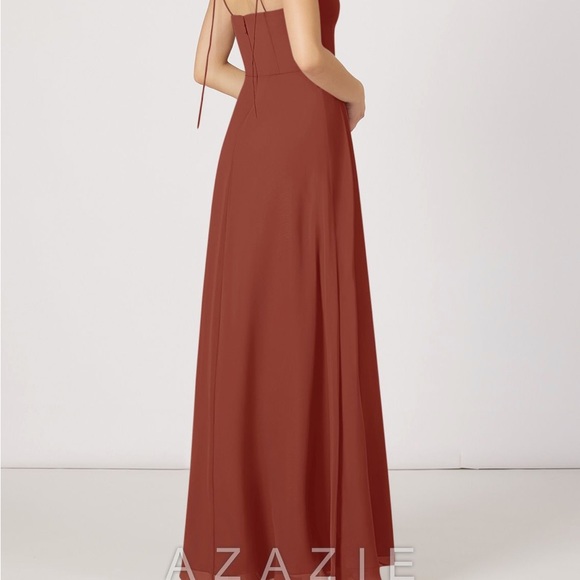 Azazie Rosey Terracota Size 4 - Picture 5 of 5